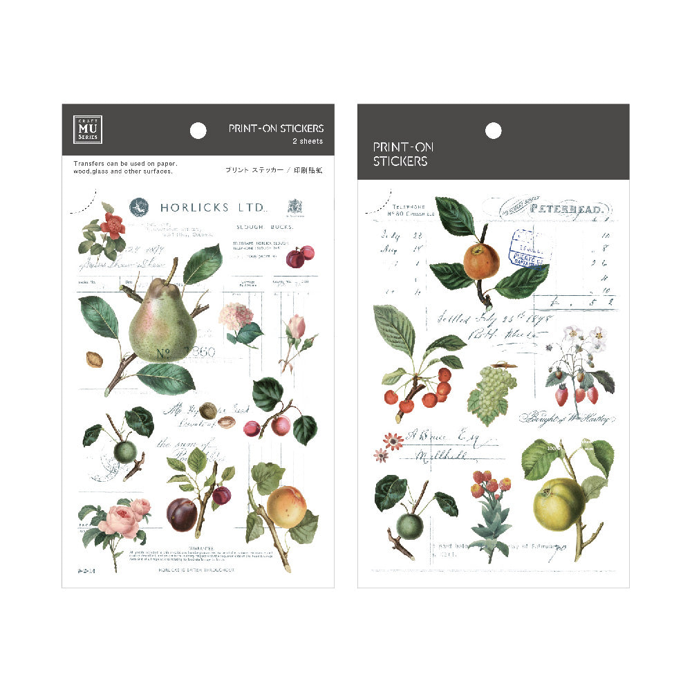 MU Print-On Sticker 126