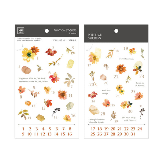 MU Print-On Sticker 167
